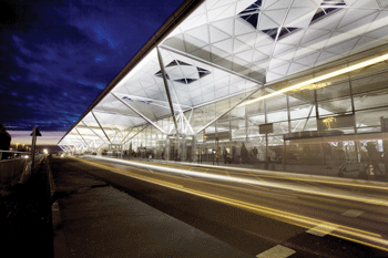 London Stansted's terminal building London Stansted's terminal building