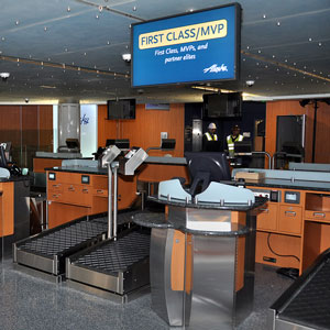 Bag check area at LAX's Terminal 6 Bag check area at LAX's Terminal 6